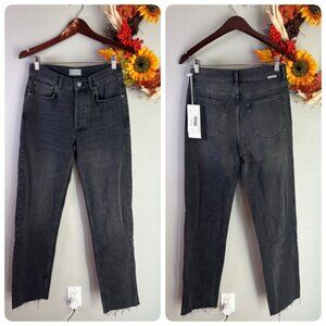 Boyish Tommy Jeans Cropped Rigid High Rise Straight Leg Sz 26 in SPACE ODYSSEY